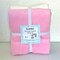 Solid Fleece No-Sew Throw Kit - Soft Pink/Silent White (50x60)
